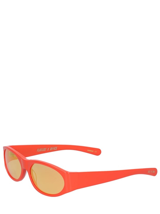 Flatlist Eyewear: Office Eddie Kyu sunglasses - Solid Orange - women_1 | Luisa Via Roma