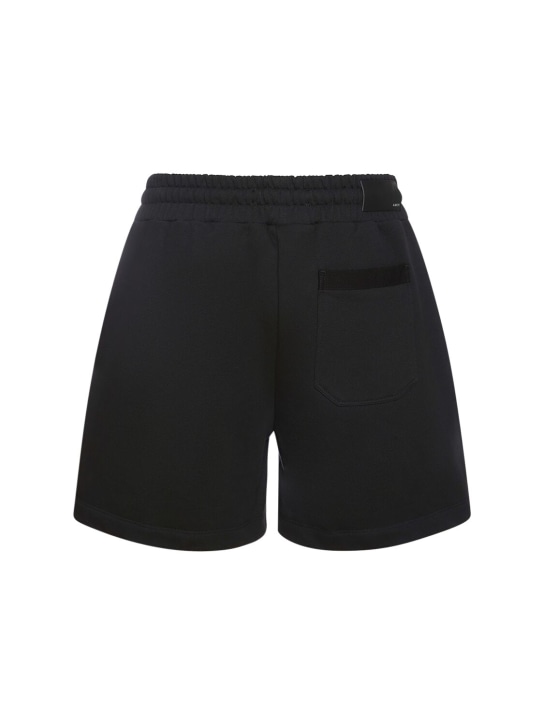 Amiri: Logo print tech swim shorts - Black - men_4 | Luisa Via Roma