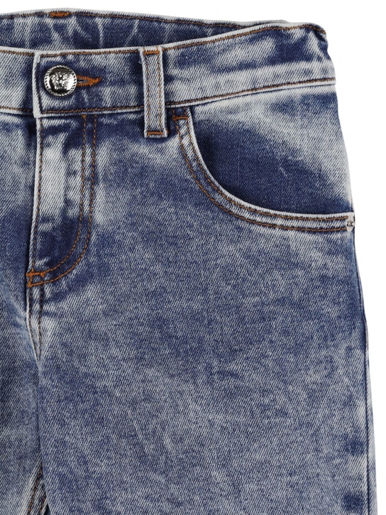 Versace: Jeans in denim - Blu - kids-girls_1 | Luisa Via Roma