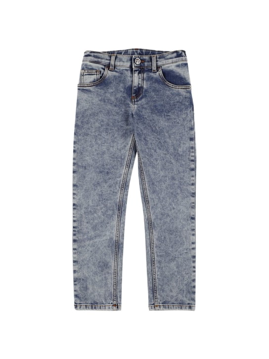 Versace: Jeans in denim - Blu - kids-girls_0 | Luisa Via Roma