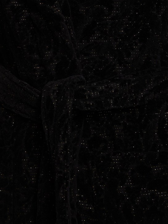 Versace: Barocco bathrobe - Anthracite - ecraft_3 | Luisa Via Roma
