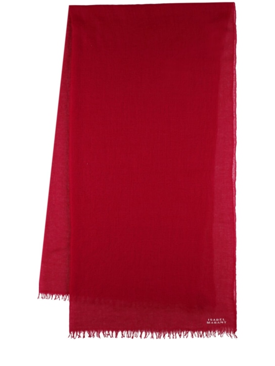 Isabel Marant: Alette cashmere scarf - Ahududu - women_0 | Luisa Via Roma
