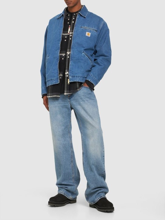Carhartt WIP: OG Detroit washed denim jacket - men_1 | Luisa Via Roma