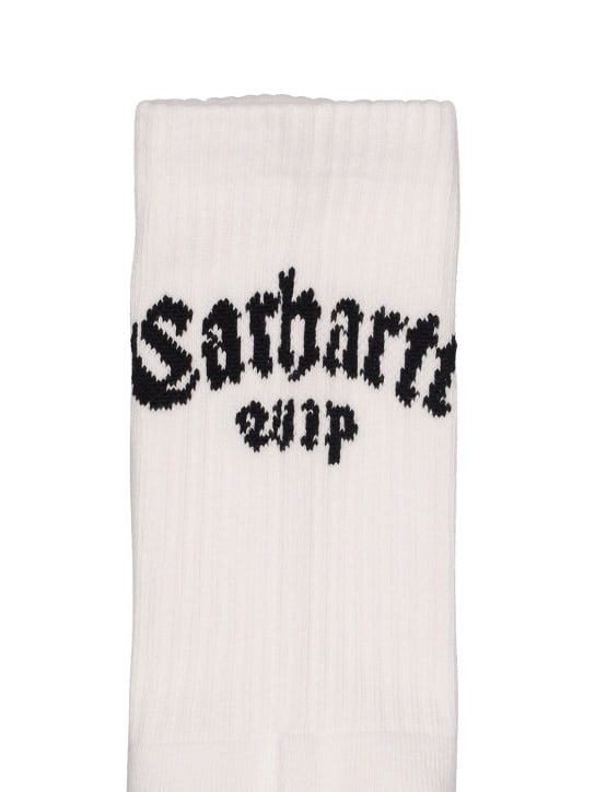 Carhartt WIP: Socken „Onyx“ - Weiß/Schwarz - men_1 | Luisa Via Roma