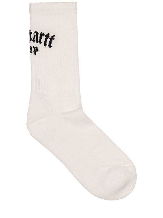 Carhartt WIP: Onyx socks - White/Black - men_0 | Luisa Via Roma