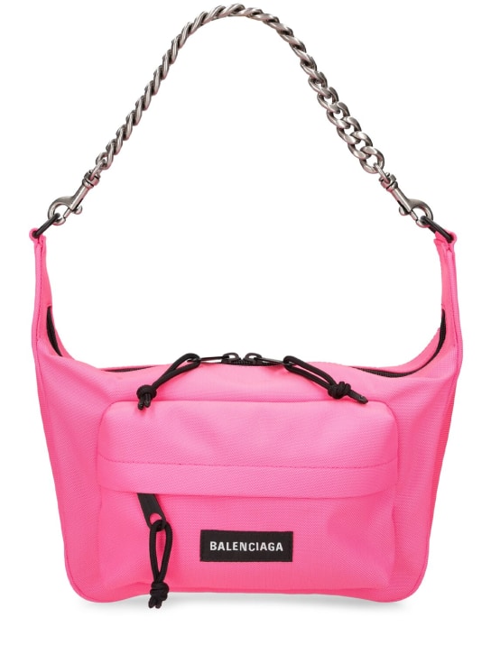 Balenciaga: Medium Raver nylon bag - Hot Pink - women_0 | Luisa Via Roma