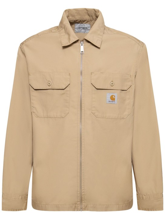Carhartt WIP: Craft long sleeve zip shirt - men_0 | Luisa Via Roma