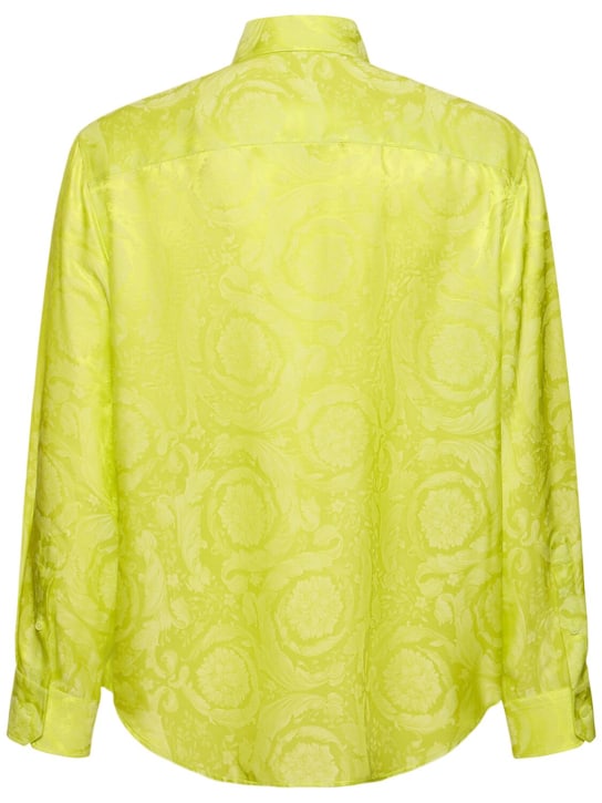 Versace: Barocco viscose & silk shirt - men_4 | Luisa Via Roma