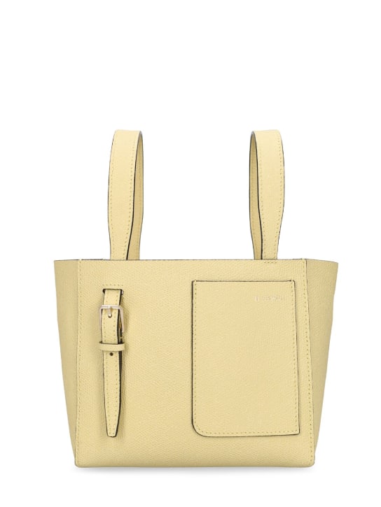 Valextra: Mini Bucket leather top handle bag - women_0 | Luisa Via Roma