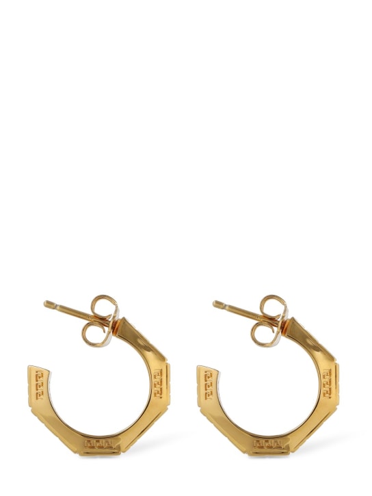 Versace: Boucles d'oreilles en métal - Or - women_0 | Luisa Via Roma