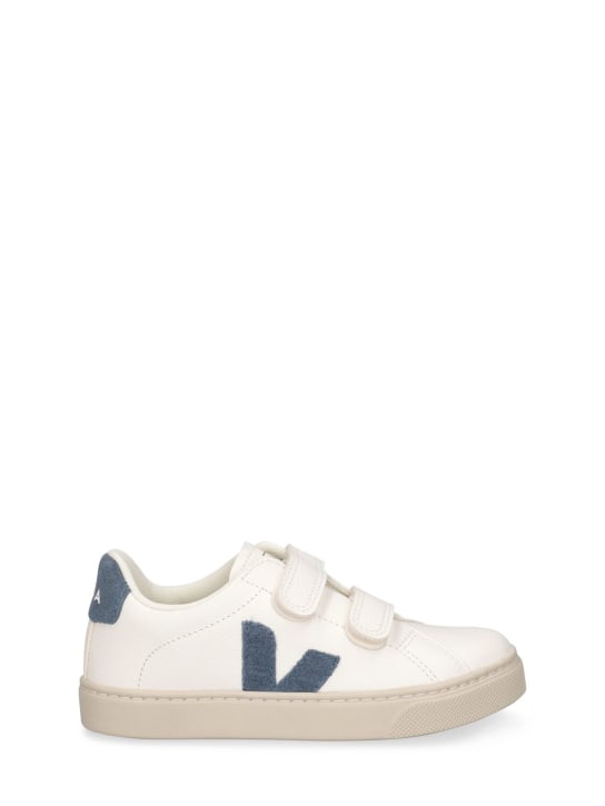Veja: Esplar chrome-free leather sneakers - White - kids-girls_0 | Luisa Via Roma