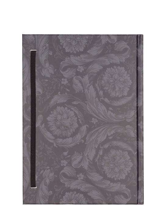 Versace: Barocco Renaissance notebook - Black/Grey - ecraft_2 | Luisa Via Roma