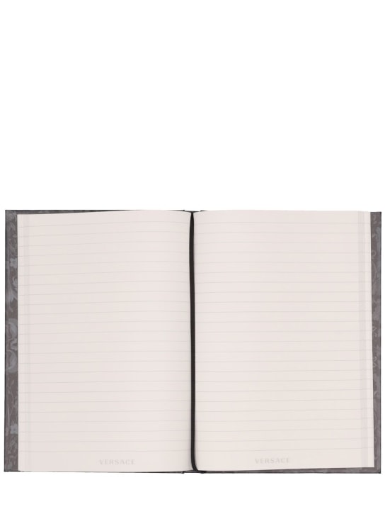 Versace: Barocco Renaissance notebook - Black/Grey - ecraft_3 | Luisa Via Roma