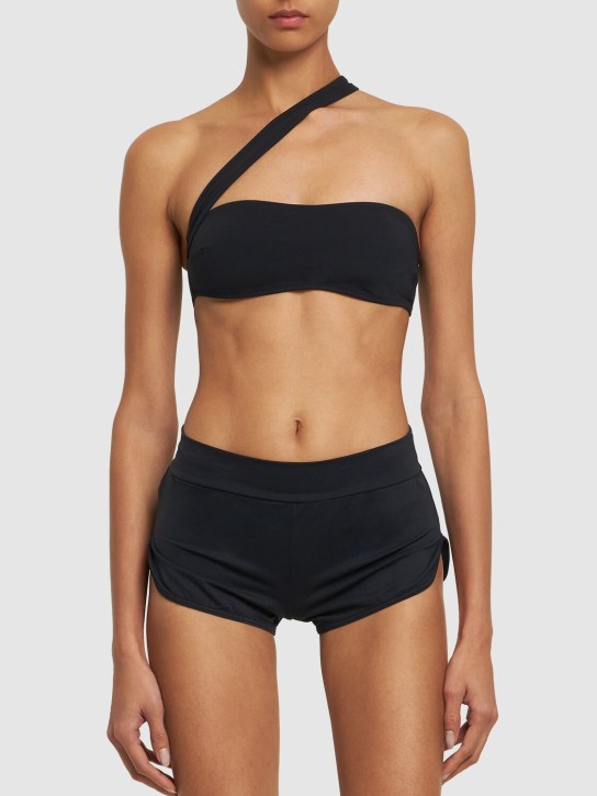 Tropic Of C: Short de bain en tissu technique - Noir - women_1 | Luisa Via Roma