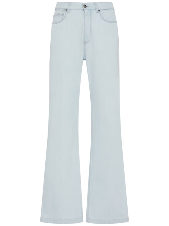 Versace: Jeans mit 5 Taschen - Hellblau - men_0 | Luisa Via Roma