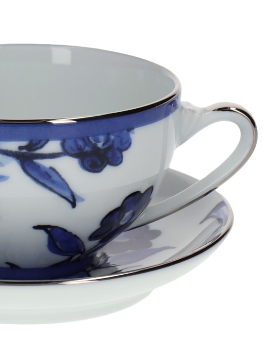 Dolce&Gabbana: Blu Mediterraneo espresso cup & saucer - Multicolor - ecraft_2 | Luisa Via Roma