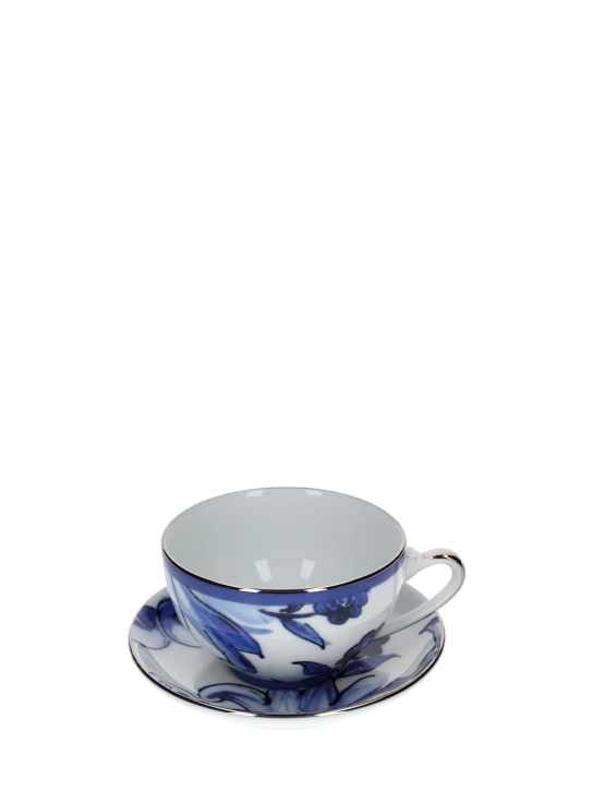 Dolce&Gabbana: Blu Mediterraneo espresso cup & saucer - Multicolor - ecraft_3 | Luisa Via Roma