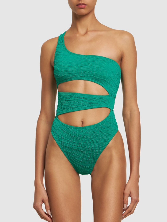 Bond Eye: Rico one piece cutout swimsuit - Green - women_1 | Luisa Via Roma