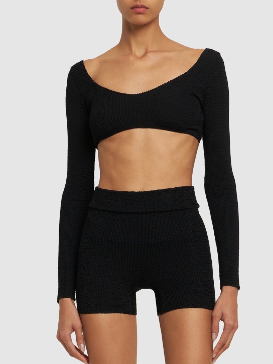 Bond Eye: Dom high rise bikini shorts - women_1 | Luisa Via Roma