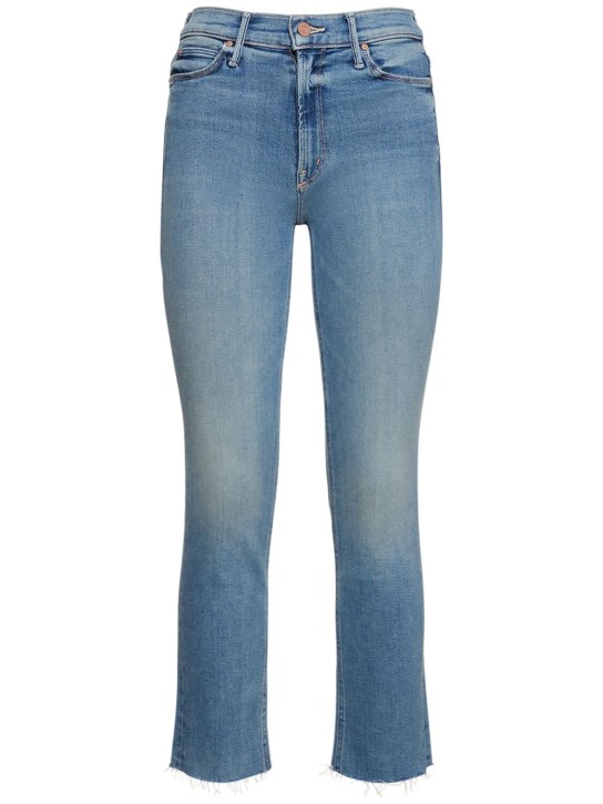 Mother: Jeans de denim de algodón - Azul Claro - women_0 | Luisa Via Roma