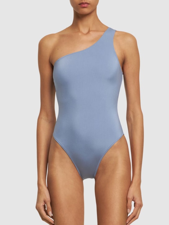 Lido: Ventinove one piece shiny swimsuit - Light Blue - women_1 | Luisa Via Roma