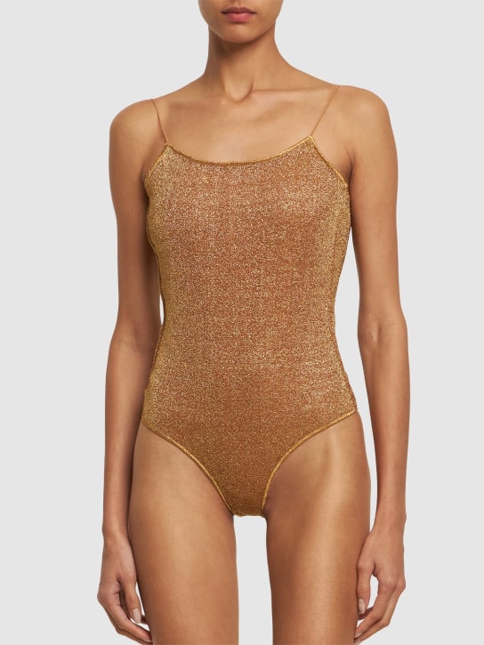 Oséree Swimwear: Badeanzug „Lumière“ - Gold - women_1 | Luisa Via Roma