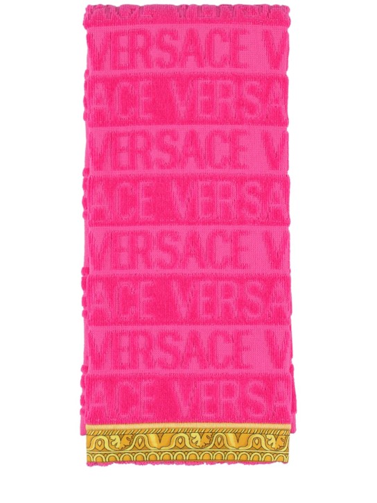 Versace: Badetuch „I Heart Baroque“ - Fuchsie - ecraft_0 | Luisa Via Roma