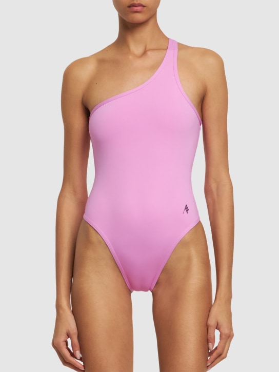 The Attico: One-shoulder one piece swimsuit - Pink - women_1 | Luisa Via Roma