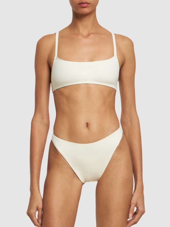 Lido: Undici low waist bikini - Ivory - women_1 | Luisa Via Roma