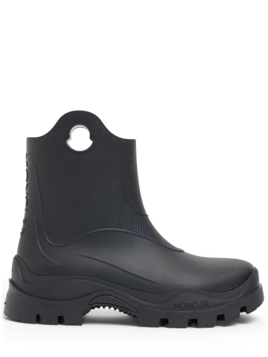 Moncler: 32毫米Misty橡胶雨靴 - 黑色 - women_0 | Luisa Via Roma