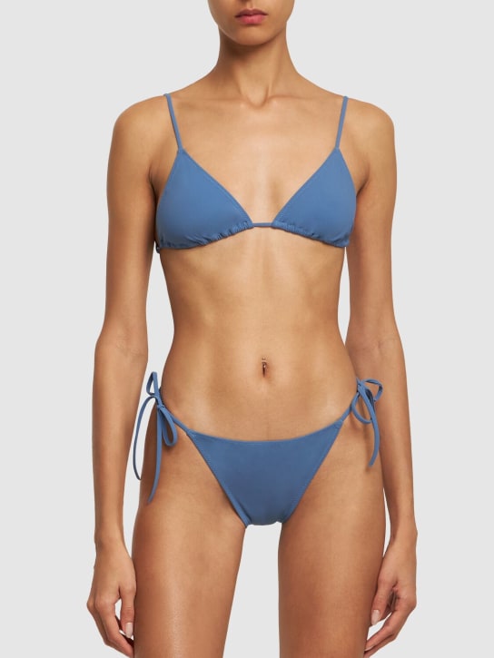 Lido: Triangle-Bikini mit Bindeverschluss „Venti“ - Mid Blue - women_1 | Luisa Via Roma