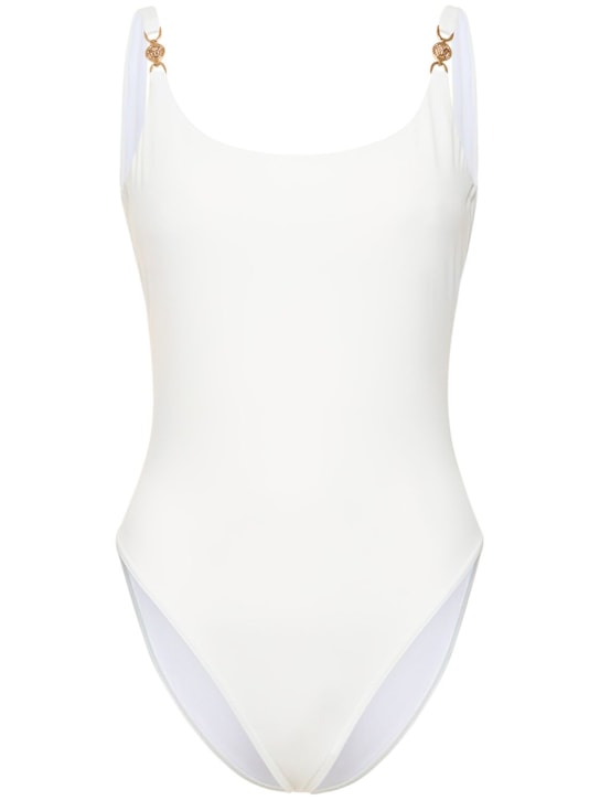 Versace: Medusa tech one-piece swimsuit - White - women_0 | Luisa Via Roma
