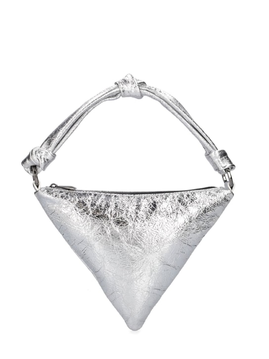 Amina Muaddi: Mini Handtasche „Cameron“ - Silber - women_0 | Luisa Via Roma
