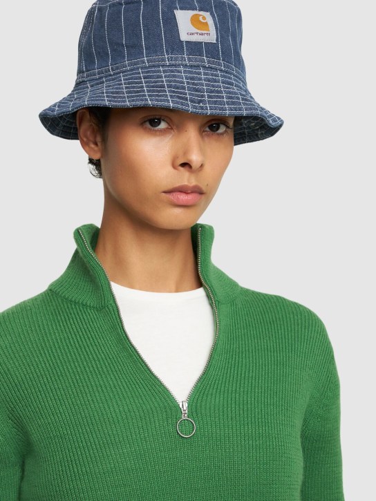 Carhartt WIP: Orlean bucket hat - Blue/White - women_1 | Luisa Via Roma