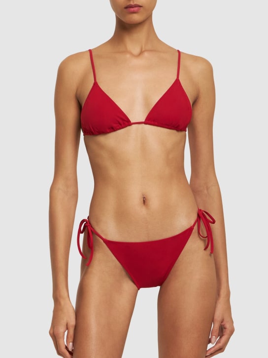 Lido: Bikini triangular Venti con cordones - Rojo - women_1 | Luisa Via Roma