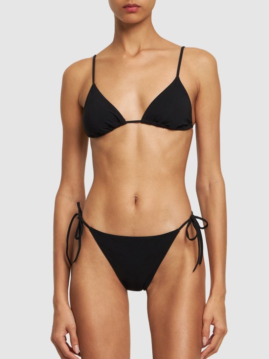 Lido: Bikini triangular Venti con cordones - Negro - women_1 | Luisa Via Roma