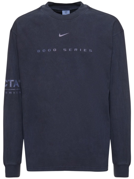 Nike: Langarm-Shirt aus Baumwolle mit Druck "Nocta" - men_0 | Luisa Via Roma