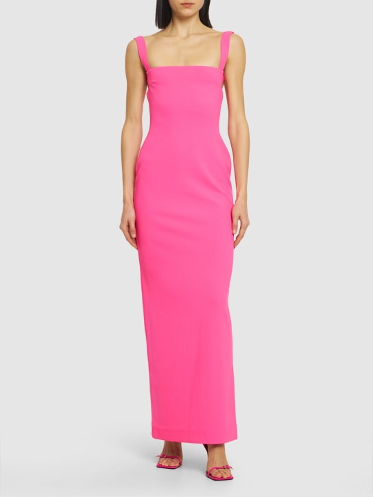 Solace London: Vestito Joni in crepe - Fucsia - women_1 | Luisa Via Roma