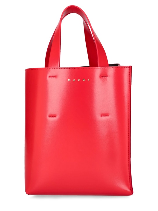 Marni: Nano Museo leather bag - Kırmızı - women_0 | Luisa Via Roma