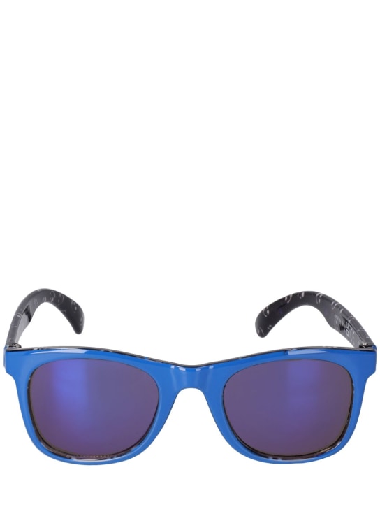Molo: Printed polycarbonate sunglasses - Blue - kids-boys_0 | Luisa Via Roma