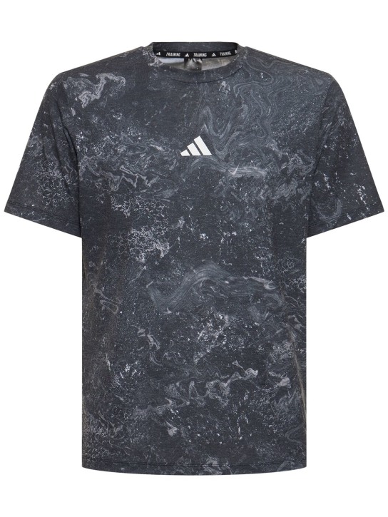 adidas Performance: Power Workout t-shirt - Black/Grey - men_0 | Luisa Via Roma
