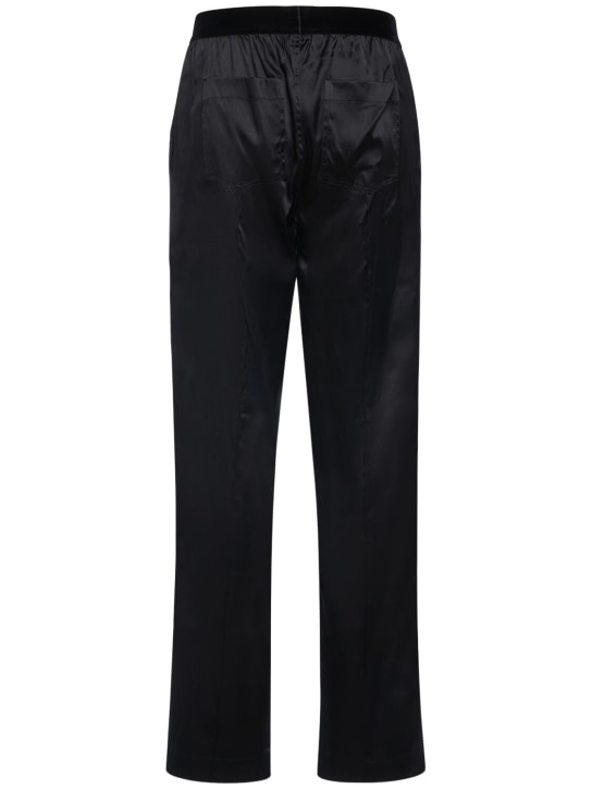 Tom Ford: Silk satin pajama pants - Black - men_3 | Luisa Via Roma