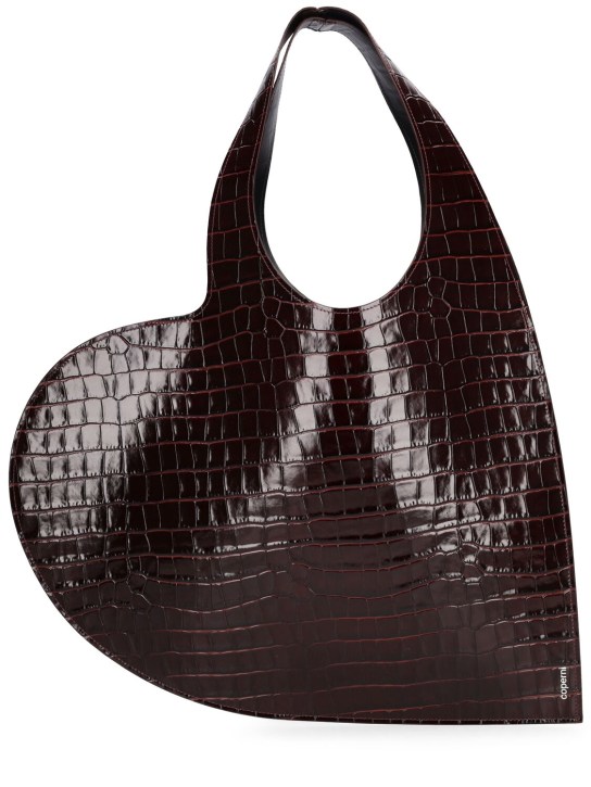 Coperni: Heart embossed leather tote bag - women_0 | Luisa Via Roma