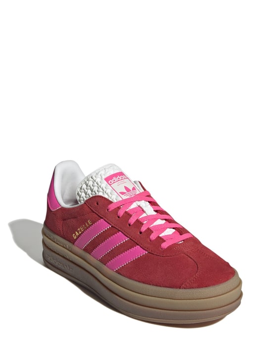 adidas Originals: Sneakers Gazelle Bold - Rojo/Rosa - women_1 | Luisa Via Roma