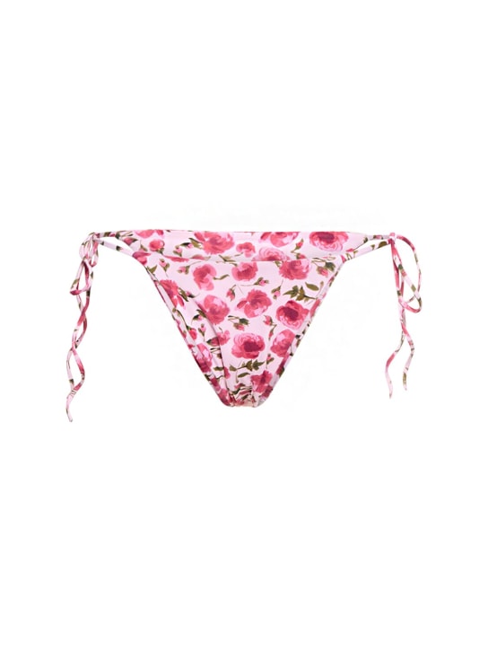 Magda Butrym: Printed bikini bottoms - White/Pink - women_0 | Luisa Via Roma
