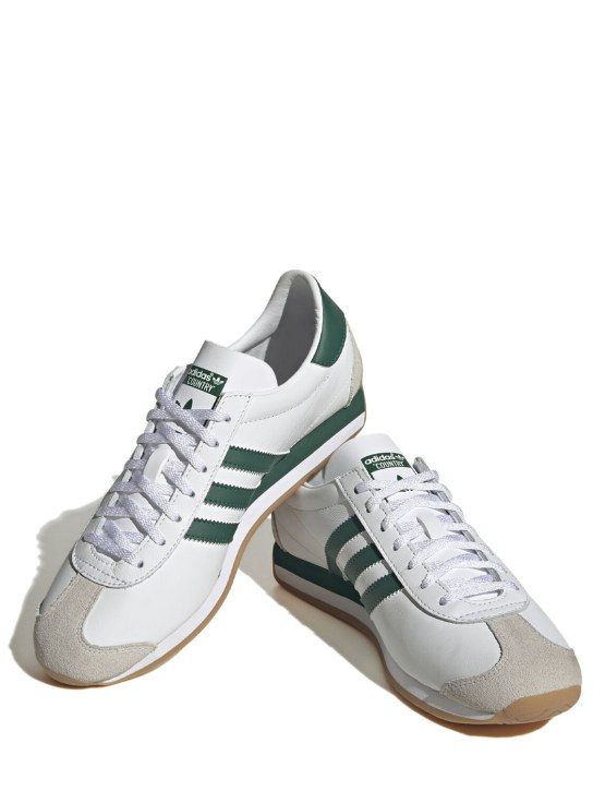 adidas Originals: Country OG sneakers - White/Green - women_1 | Luisa Via Roma