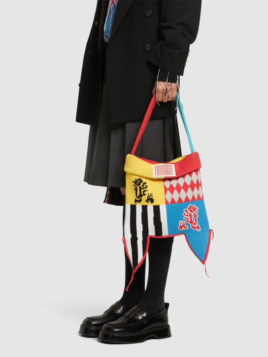 Charles Jeffrey LOVERBOY: Cotton knit shoulder bag - men_3 | Luisa Via Roma