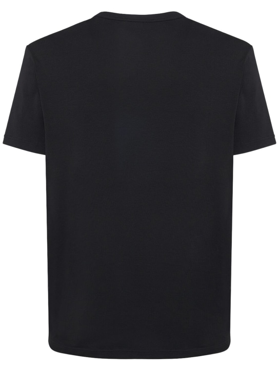 Tom Ford: Cotton jersey crewneck t-shirt - Black - men_2 | Luisa Via Roma