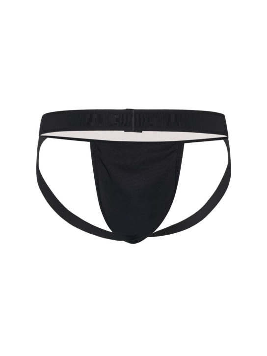 Tom Ford: Cotton jersey jock strap - Black - men_2 | Luisa Via Roma