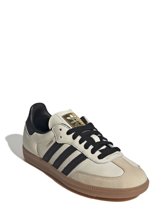 adidas Originals: Sneakers "Samba OG" - Weiß/Schwarz - women_1 | Luisa Via Roma
